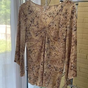 MKM designs foral blouse